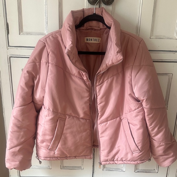 Montrez Jackets & Blazers - Montreal Pink Women's Puffer Jacket